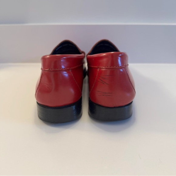 Red Leather Loafers - Picture 5 of 6